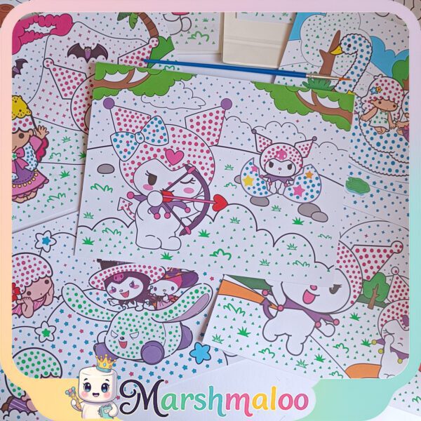 دفترچه آبرنگی نقطه ای کرومی و ملودی