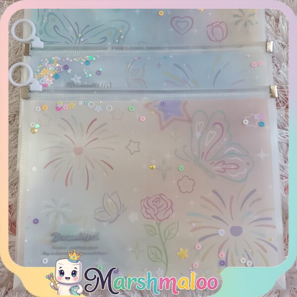 1-1 پوشه فانتزی A5 طرح آکواریومی