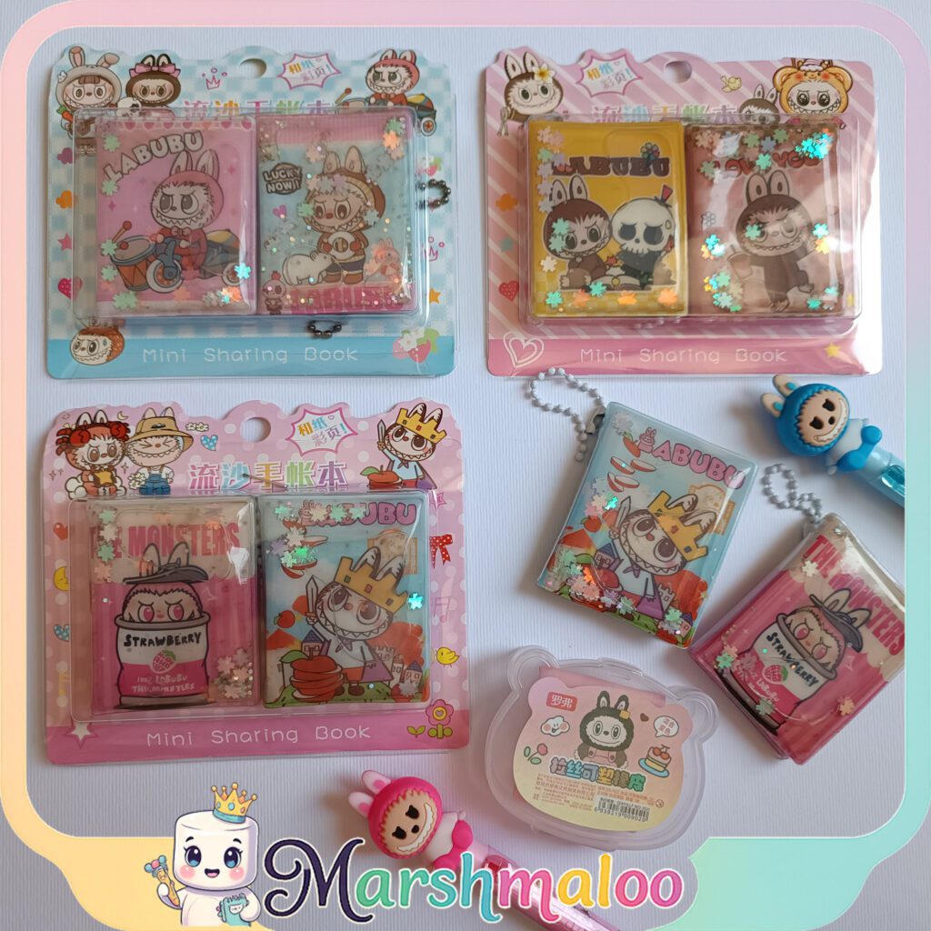 پک دو عددی دفترچه استیکردار لبوبو