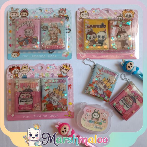 پک دو عددی دفترچه استیکردار لبوبو