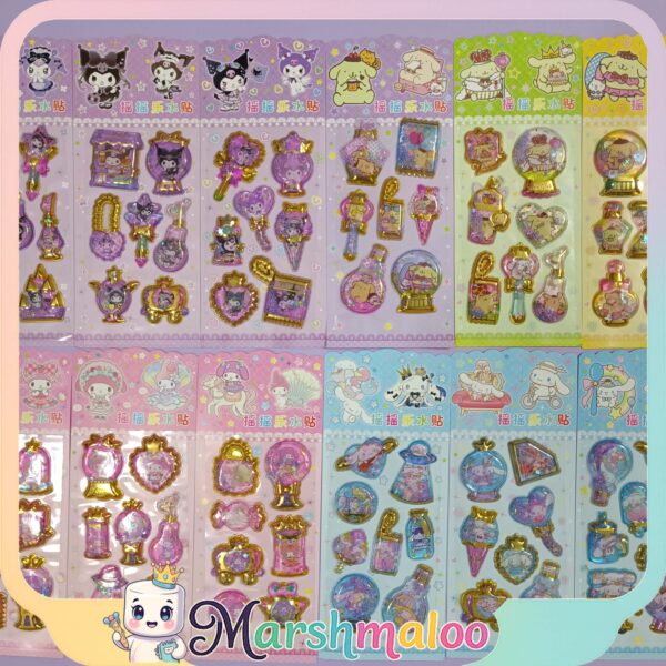 استیکر آکواریومی برجسته کرومی و دوستان