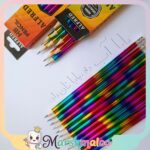 مداد مشکی رنگین‌کمانی آلفرد پاک کن دار