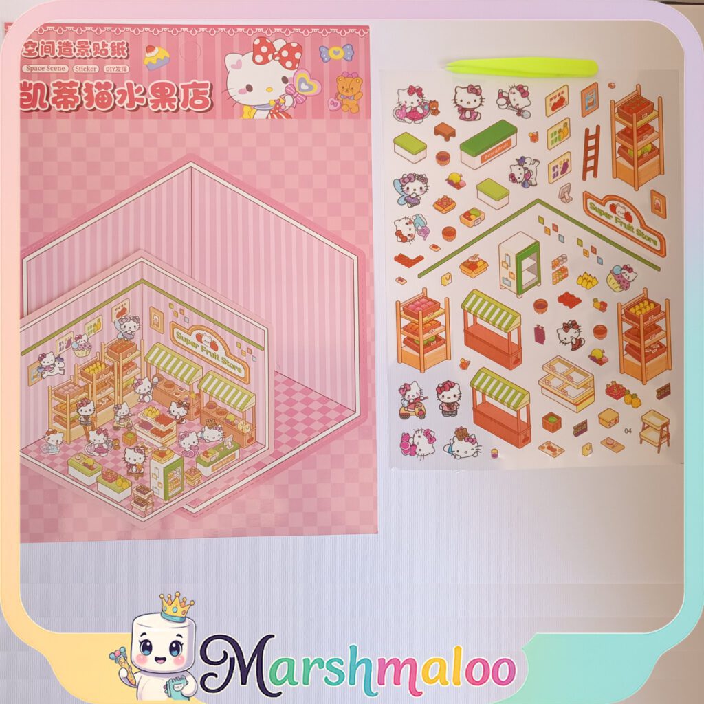 ست استیکر سه‌ بعدی طراحی اتاق