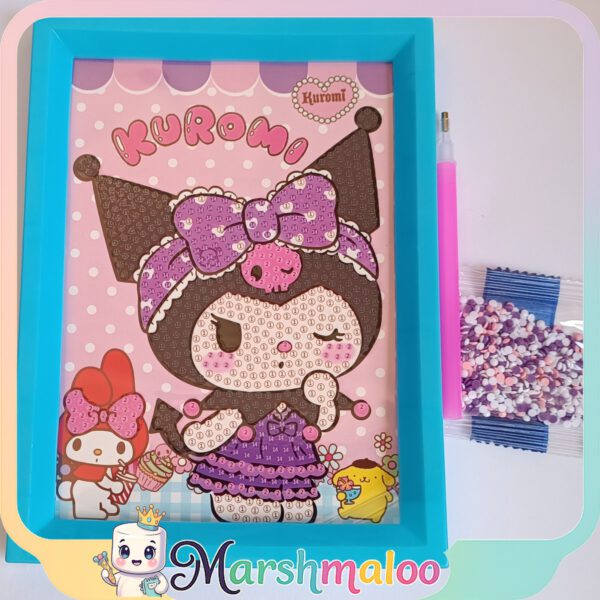 نقاشی الماسی قابدار کرومی و ملودی