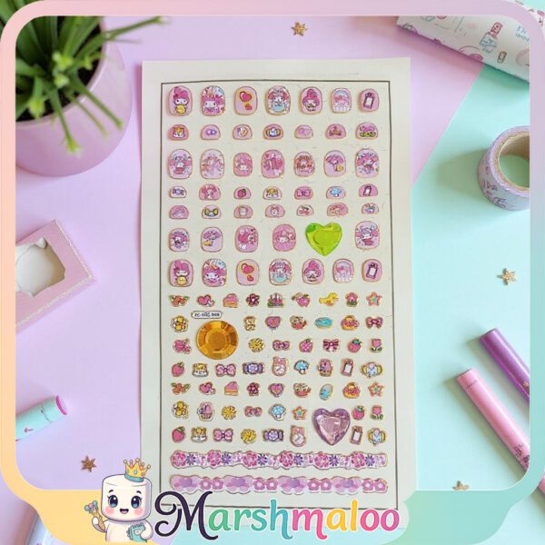 استیکر ناخن کرومی