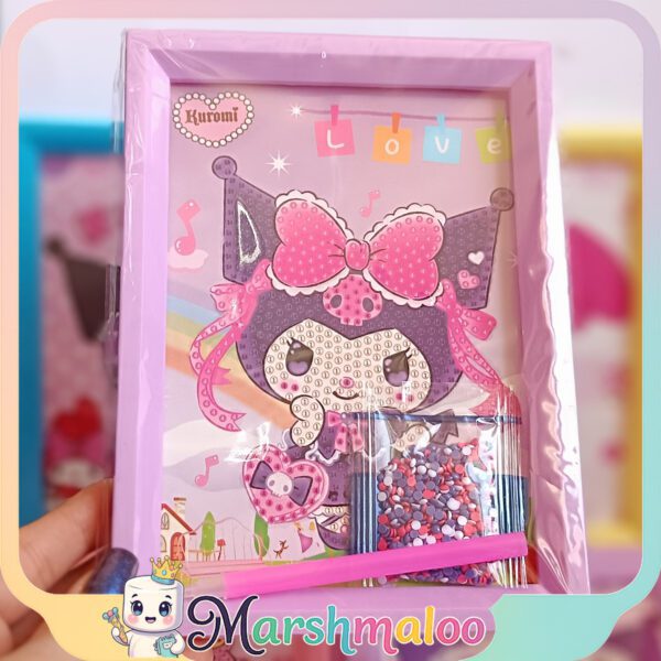 نقاشی الماسی قابدار کرومی و ملودی