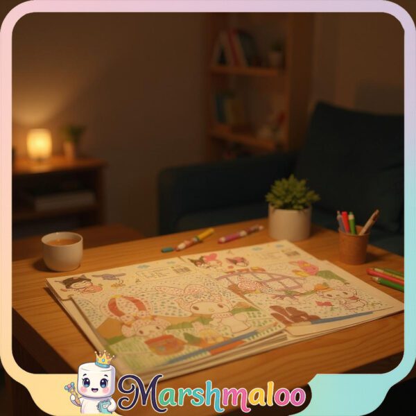 دفترچه آبرنگی نقطه ای کرومی و ملودی - تصویر 6