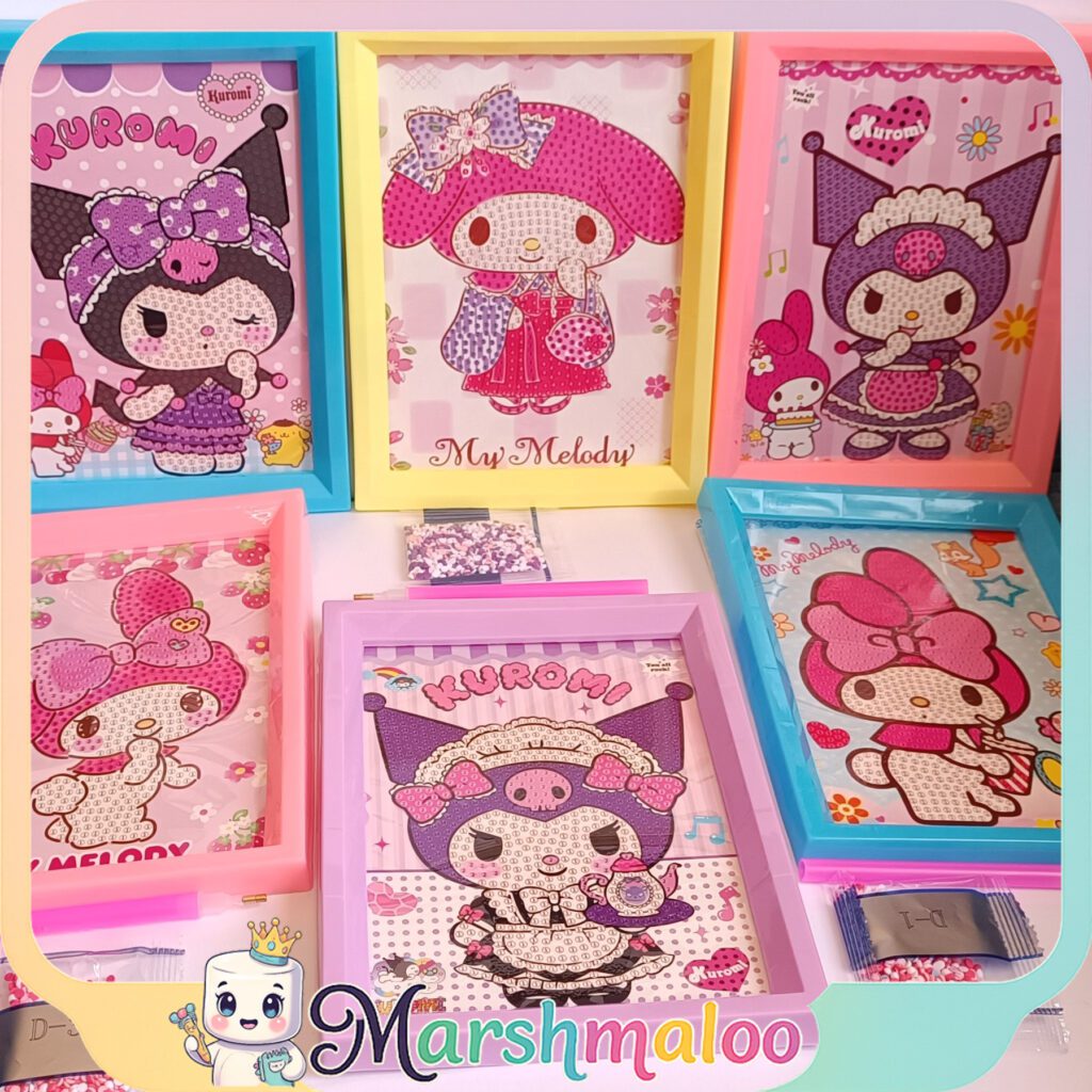 نقاشی الماسی قابدار کرومی و ملودی