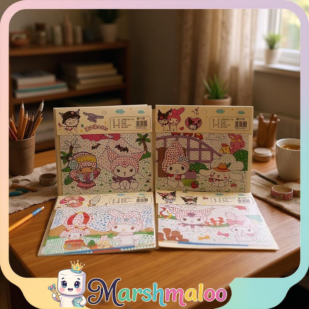 دفترچه آبرنگی نقطه ای کرومی و ملودی