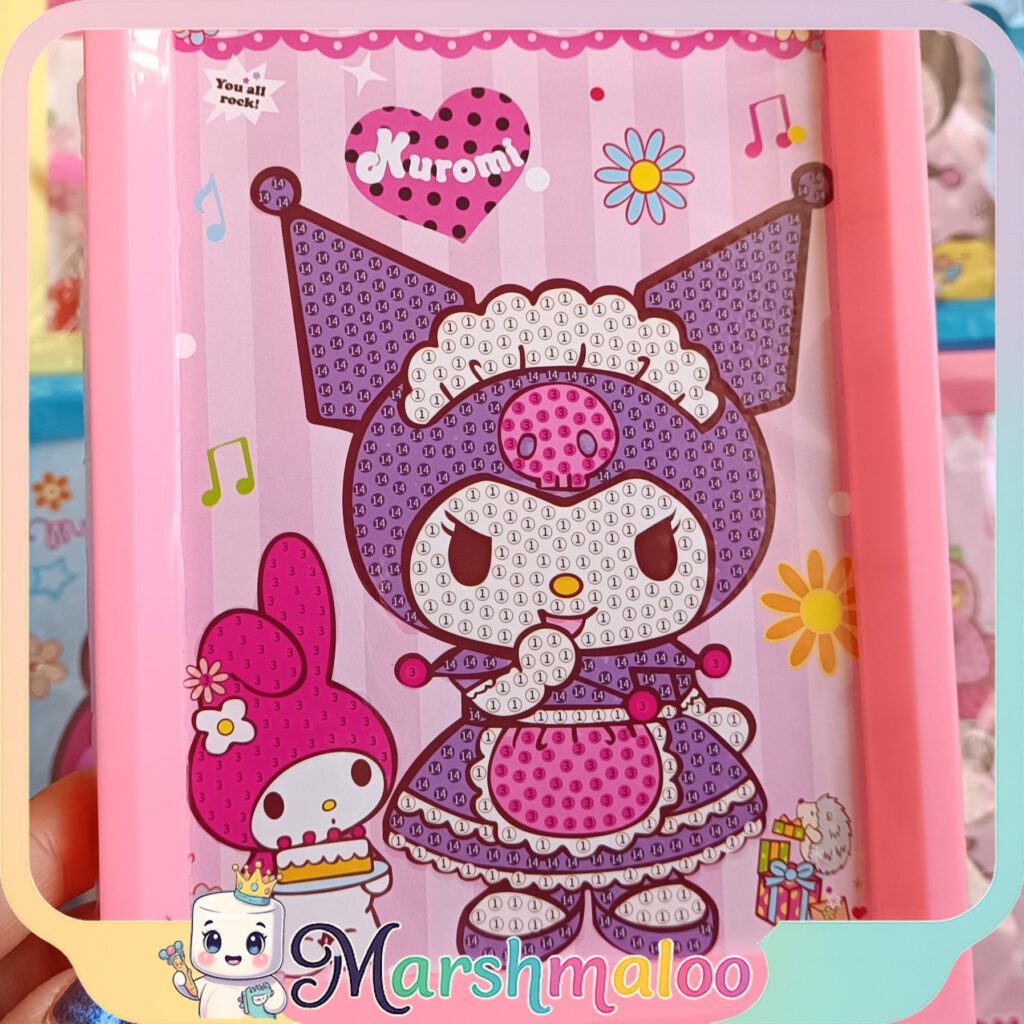 نقاشی الماسی قابدار کرومی و ملودی