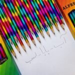 مداد مشکی رنگین‌کمانی آلفرد پاک کن دار