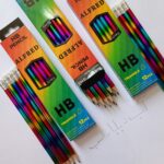 مداد مشکی رنگین‌کمانی آلفرد پاک کن دار