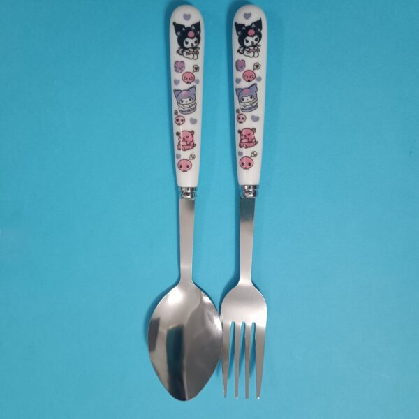 قاشق و چنگال کرومی - تصویر 3