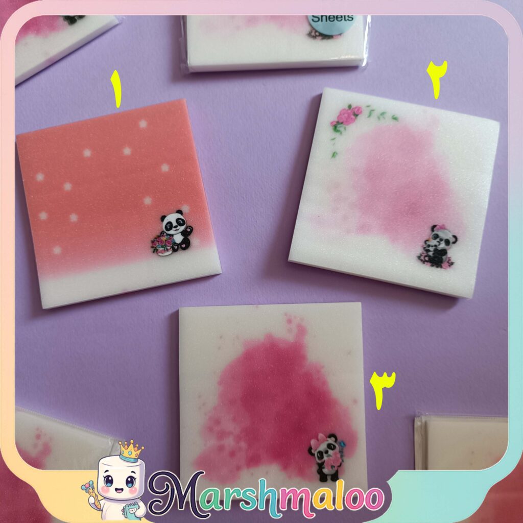 استیک نوت شفاف شاین دار پاندا