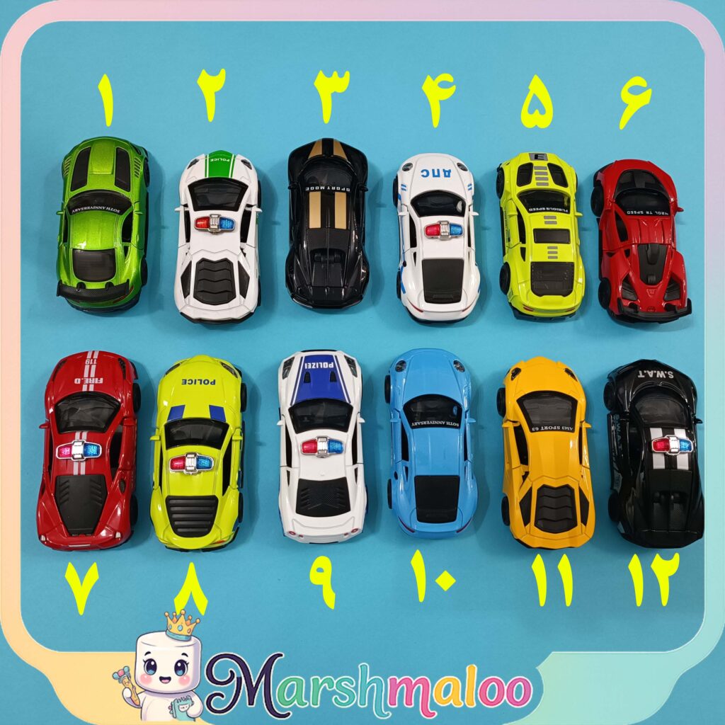 ماشین فلزی عقب‌ کش ۲ درب بازشو جعبه‌ ای