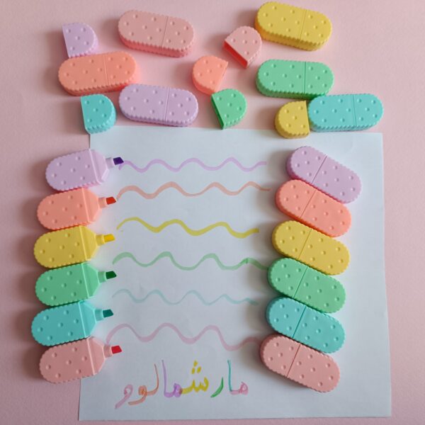 ست هایلایتر 6 رنگ بیسکوییتی