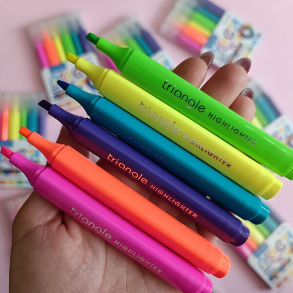 ست هایلایتر 6 رنگ فسفری