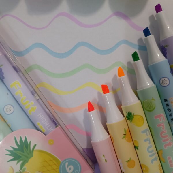 ست هایلایتر میوه ای معطر 6 رنگ
