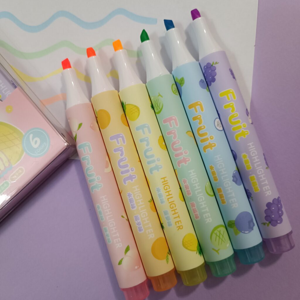 ست هایلایتر میوه ای معطر 6 رنگ