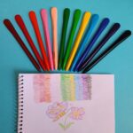 مداد شمعی سنگی جادویی ضدآب ۱۲ رنگ