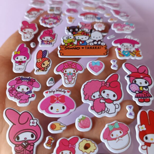 استیکر برجسته ملودی و ببعی بازیگوش