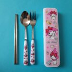 ست قاشق، چنگال و چاپستیک فانتزی سانریو با جعبه