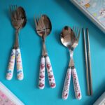 ست قاشق، چنگال و چاپستیک فانتزی سانریو با جعبه - تصویر 6