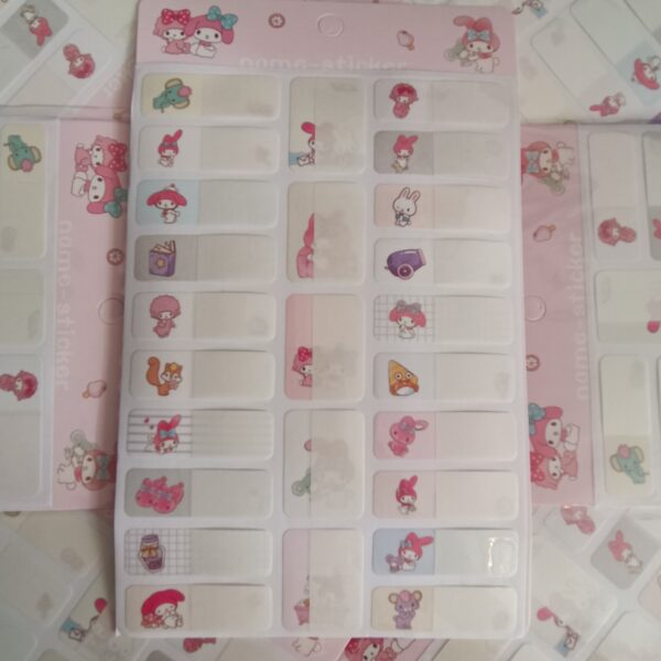 برچسب اسم ضدآب فانتزی