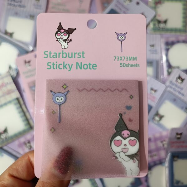 استیک نوت شفاف شاین دار کرومی