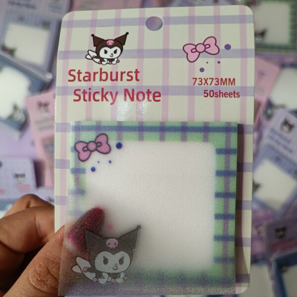 استیک نوت شفاف شاین دار کرومی