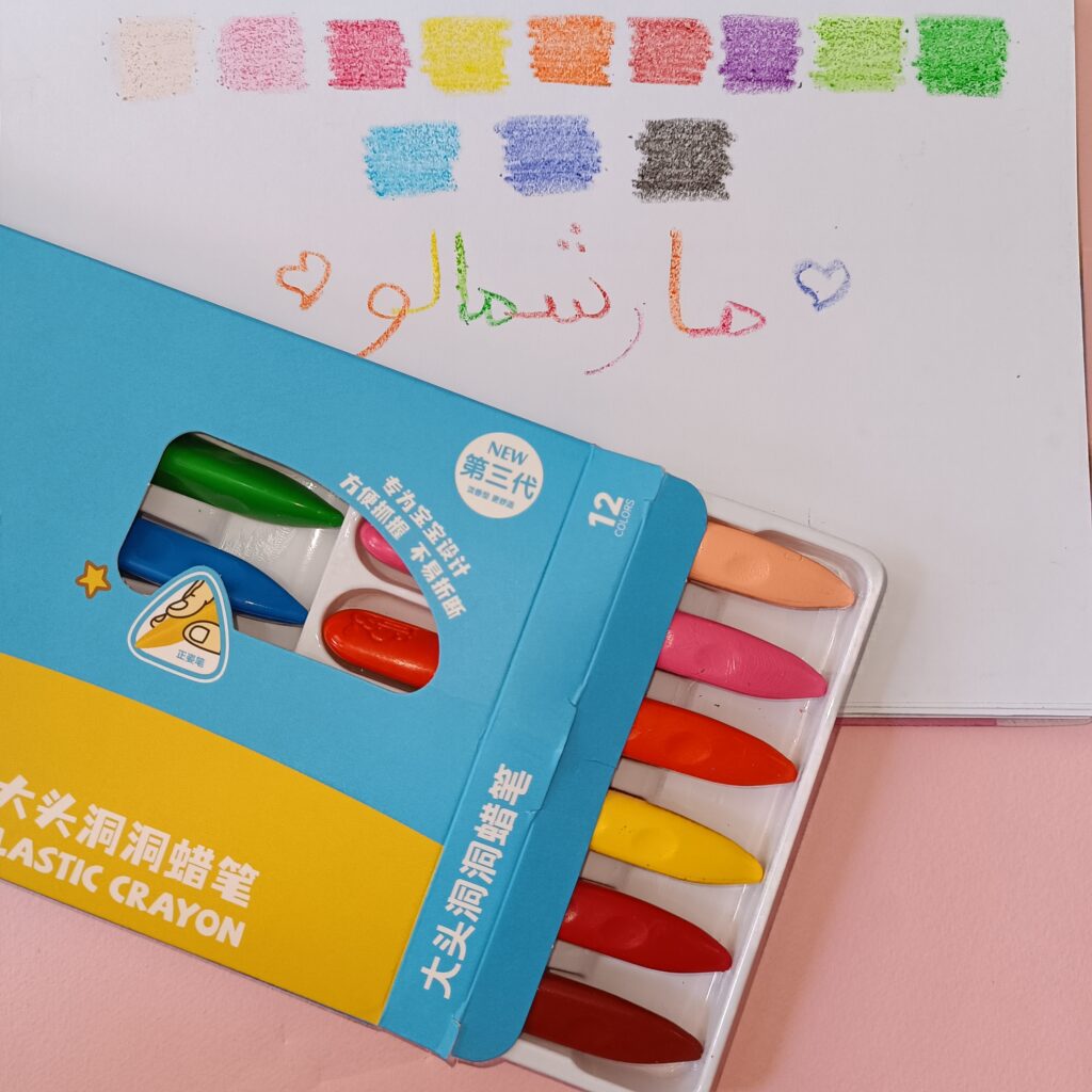 مداد شمعی ۱۲ رنگ جادویی سنگی دایناسوری