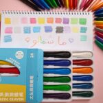 مداد شمعی ۲۴ رنگ جادویی سنگی دایناسوری