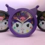 ساعت رومیزی زنگ دار کرومی سایز بزرگ