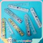 خط کش آکواریومی تاشو شابلون دار 30 سانتی