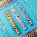 خط کش آکواریومی تاشو شابلون دار 30 سانتی