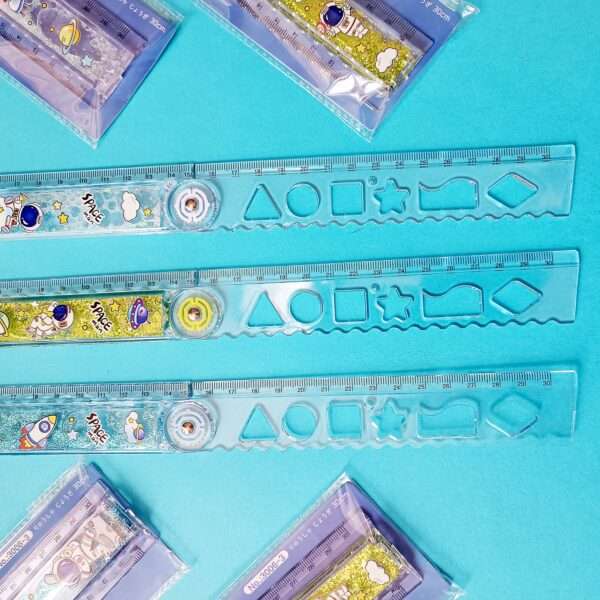 خط کش آکواریومی تاشو شابلون دار 30 سانتی