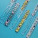 خط کش آکواریومی تاشو شابلون دار 30 سانتی