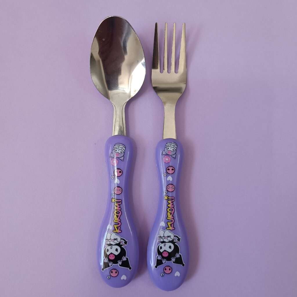 ست قاشق و چنگال کرومی با جعبه