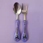 ست قاشق و چنگال کرومی با جعبه