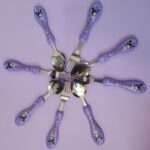 ست قاشق و چنگال کرومی با جعبه