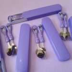 ست قاشق و چنگال کرومی با جعبه