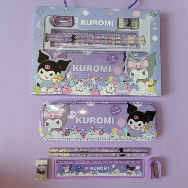 ست تحریر همراه با جامدادی فلزی کرومی و دوستان