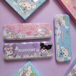 ست تحریر همراه با جامدادی فلزی کرومی و دوستان