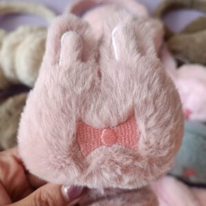 گوش گیر تمام خز خرگوش پاپیون دار