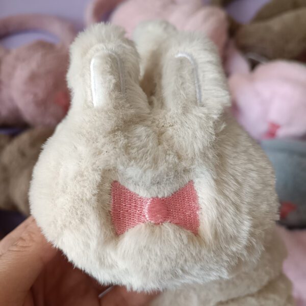 گوش گیر تمام خز خرگوش پاپیون دار