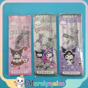 ست خط کش، گونیا و نقاله 5 در 1 کرومی