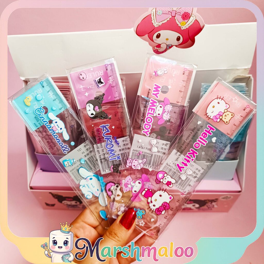 خط کش فانتزی کرومی و دوستان 15 سانتی