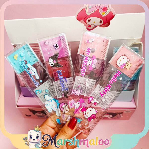 خط کش فانتزی کرومی و دوستان 15 سانتی