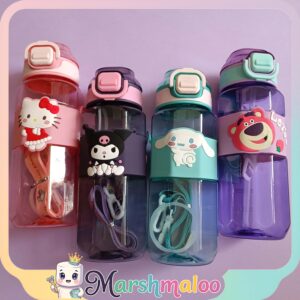 قمقمه 750 میل پیکسل سیلیکونی کرومی و دوستان