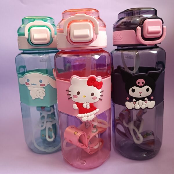 قمقمه 750 میل پیکسل سیلیکونی کرومی و دوستان - تصویر 2